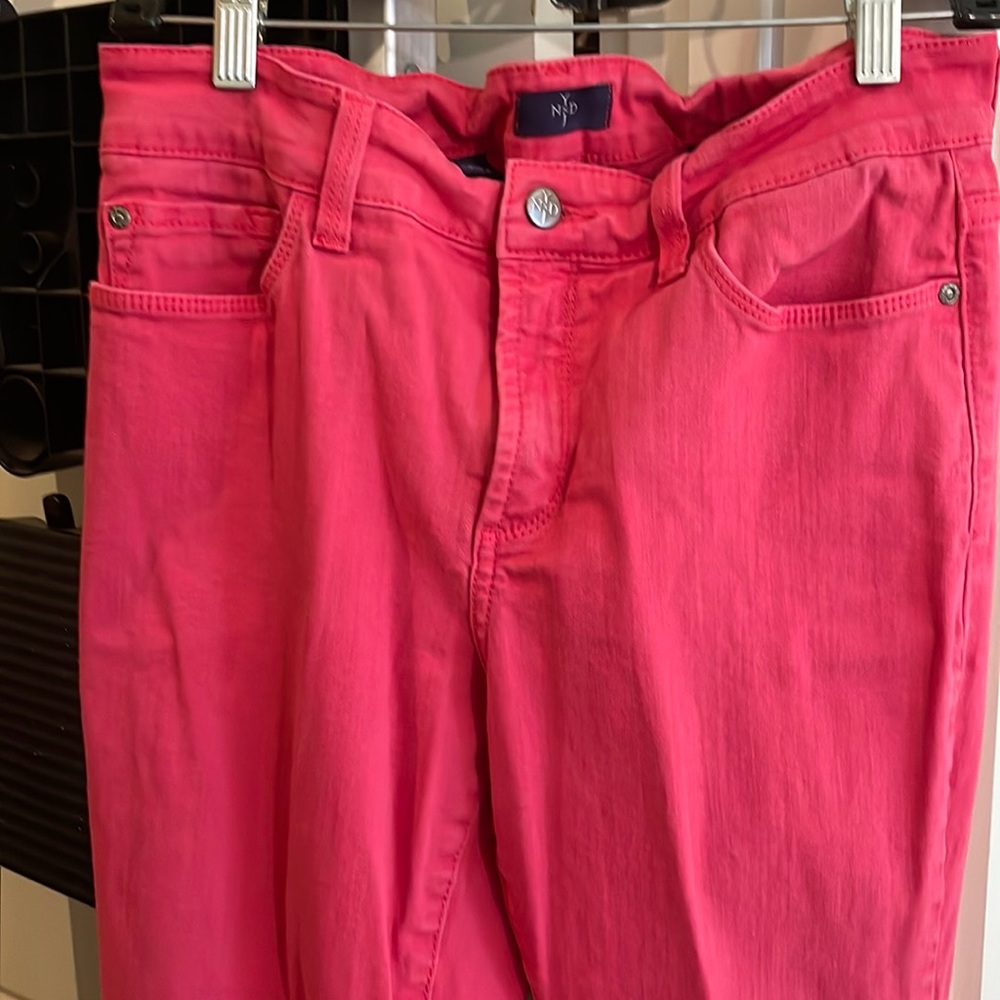 NYDJ. Excellent used condition. Strawberry red. Size 10P.